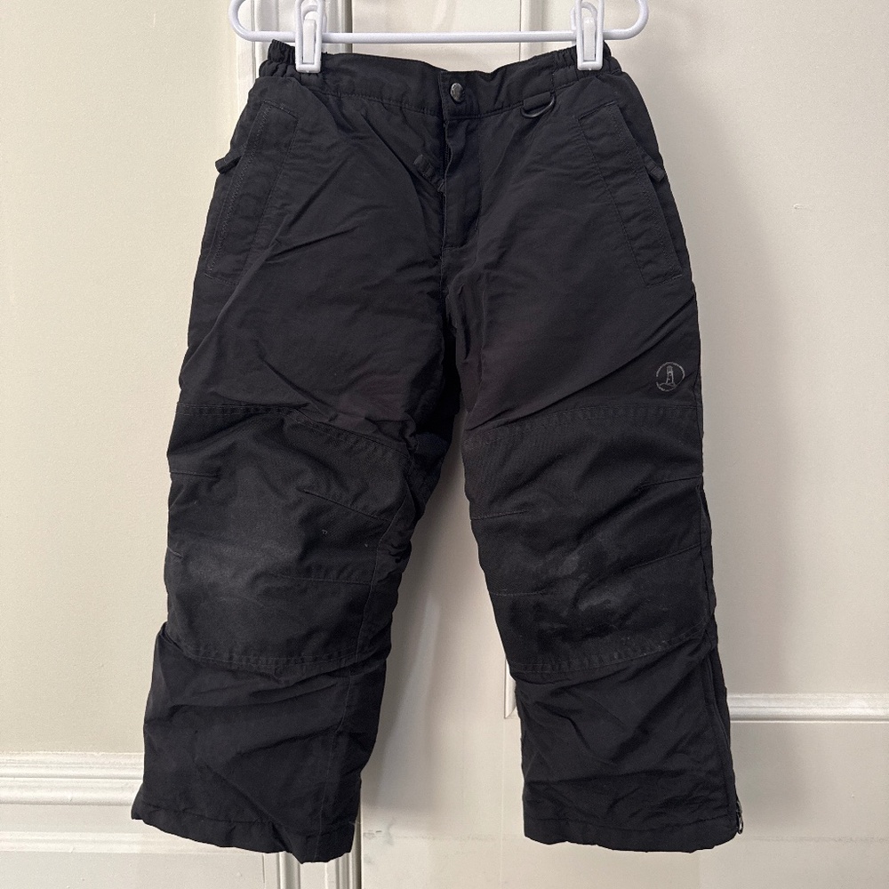 Lands End Kids Squall Snow Pants Black Size 4